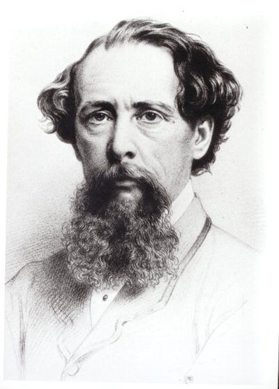 Portret van Charles Dickens (1812-70), 1861 door Bartholomew Colles Watkins
